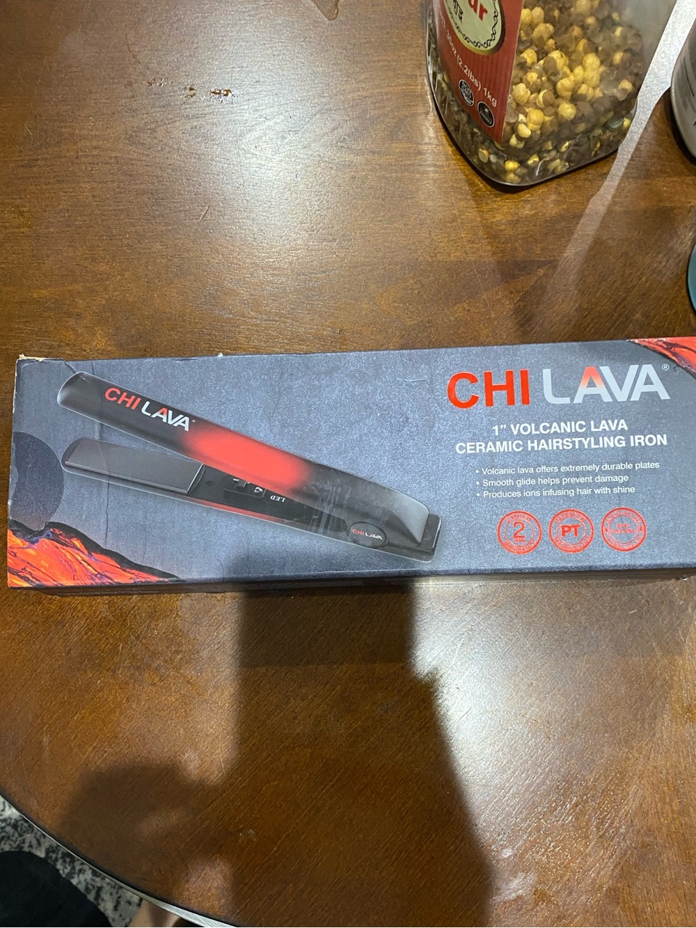 CHI Lava 1" Volcanic Lava Ceramic Hairstyling Iron - Red/Black